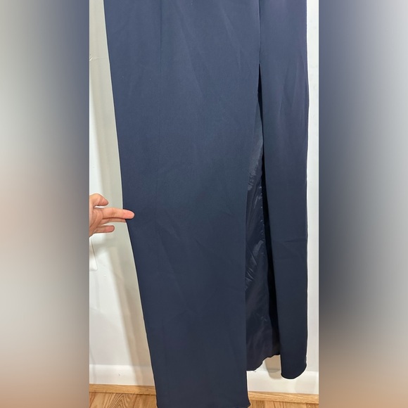 Jay Godfrey Strapless Sylvia Gown Navy Strapless Tuxedo 0 - Picture 8 of 12